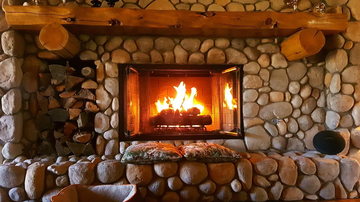 How to Style a Stone Fireplace for Every Season